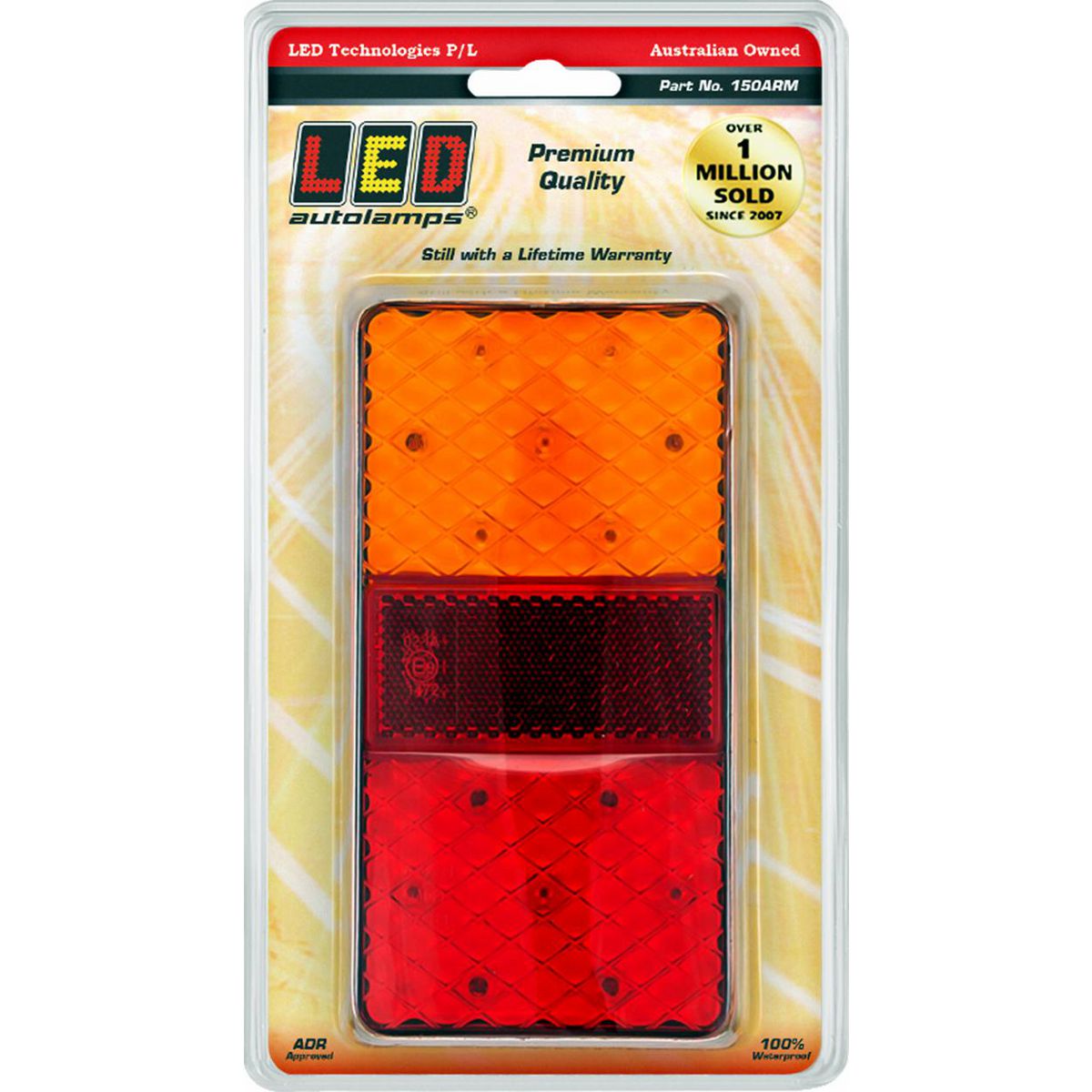 150ARM STOP/TAIL/INDICATOR W/REFLECTOR MULTI VOLT