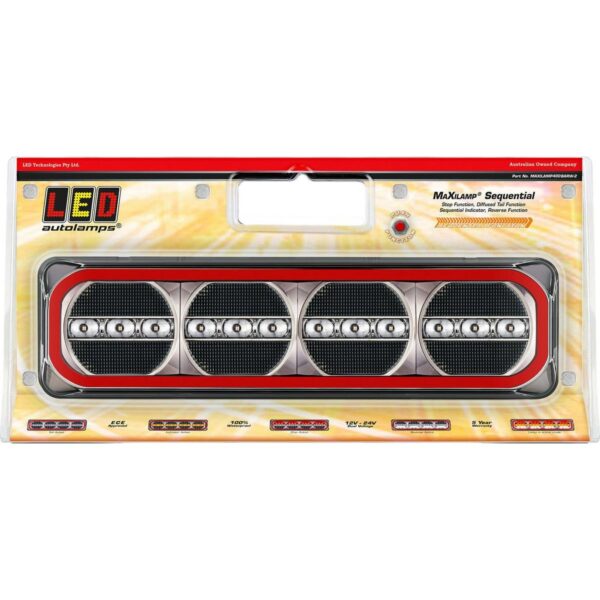 385ARWM-2 LED COMBINATION LIGHT WITH SEQUENTIAL INDICATOR ( PACK 2)