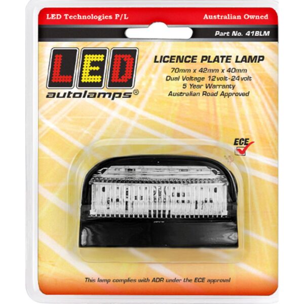 41BLM LED LICENCE PLATE LAMP 12/24V  (BLISTER PACK)