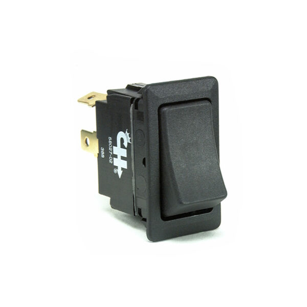 58027-01B ROCKER SWITCH ON-OFF S.P.S.T BLACK (COLE HERSEE)