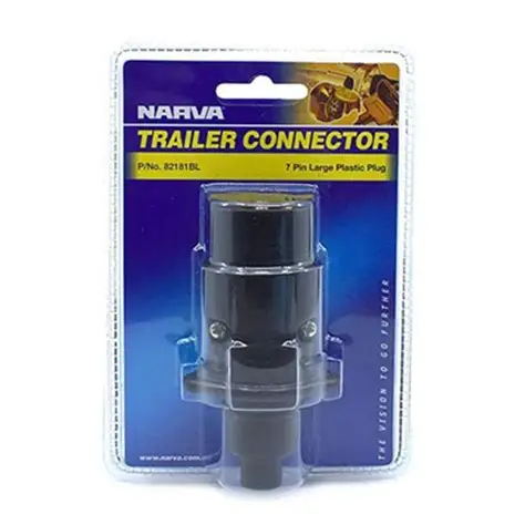 N82181BL 7 PIN LARGE TRAILER PLUG PLASTIC (BLISTER)