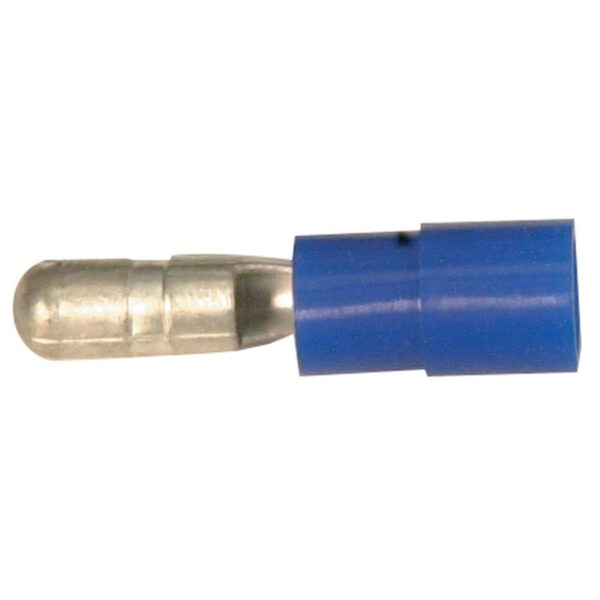 BBM-5 BLUE CRIMP MALE BULLET TERMINALS 5mm (100)