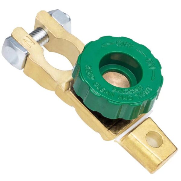 BT001 BATTERY POST MASTER SWITCH WITH GREEN KNOB