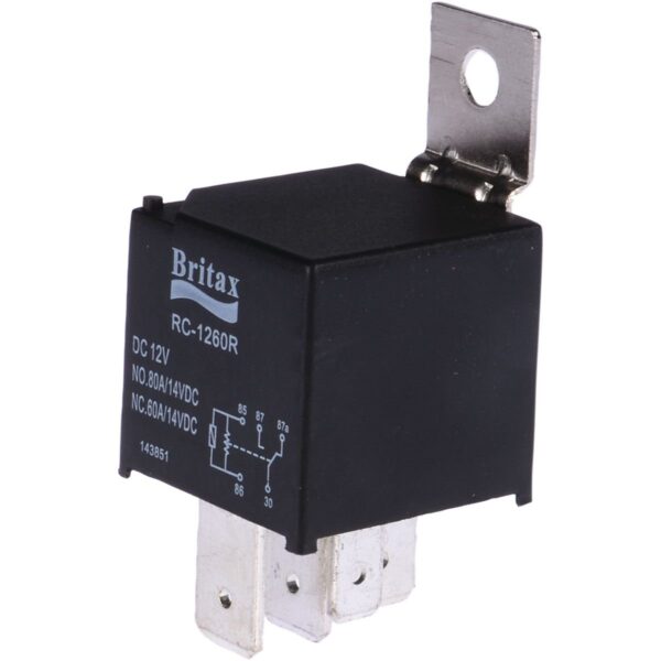 RC-1260RBX 12V RELAY 60/80A 5 PIN H/DUTY C/O