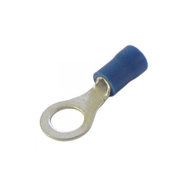 B2-5 BLUE CRIMP EYE TERMINAL 5MM HOLE (100)