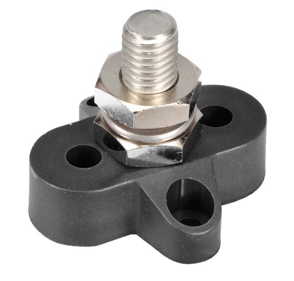 C6237-1B JUNCTION POST 6mm SINGLE   BLACK