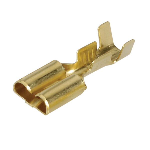 N56224 FEMALE BLADE BRASS 6.3mm (100)