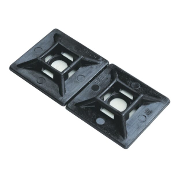 TM6B TIE MOUNT BLACK - SMALL 19mm X 19mm (PKT 25)