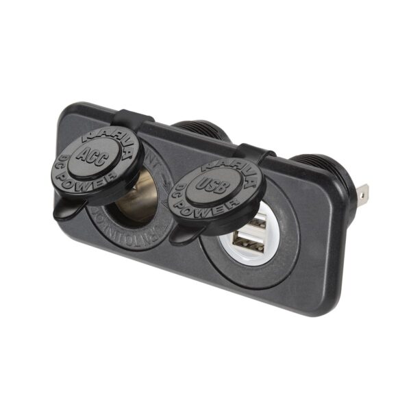 N81144BL ACCESSORIES/DUAL USB TWIN SOCKET FLUSHMOUNT